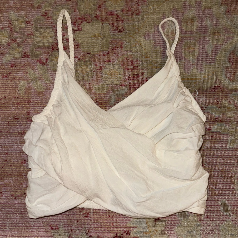 White cami crop top, NWT